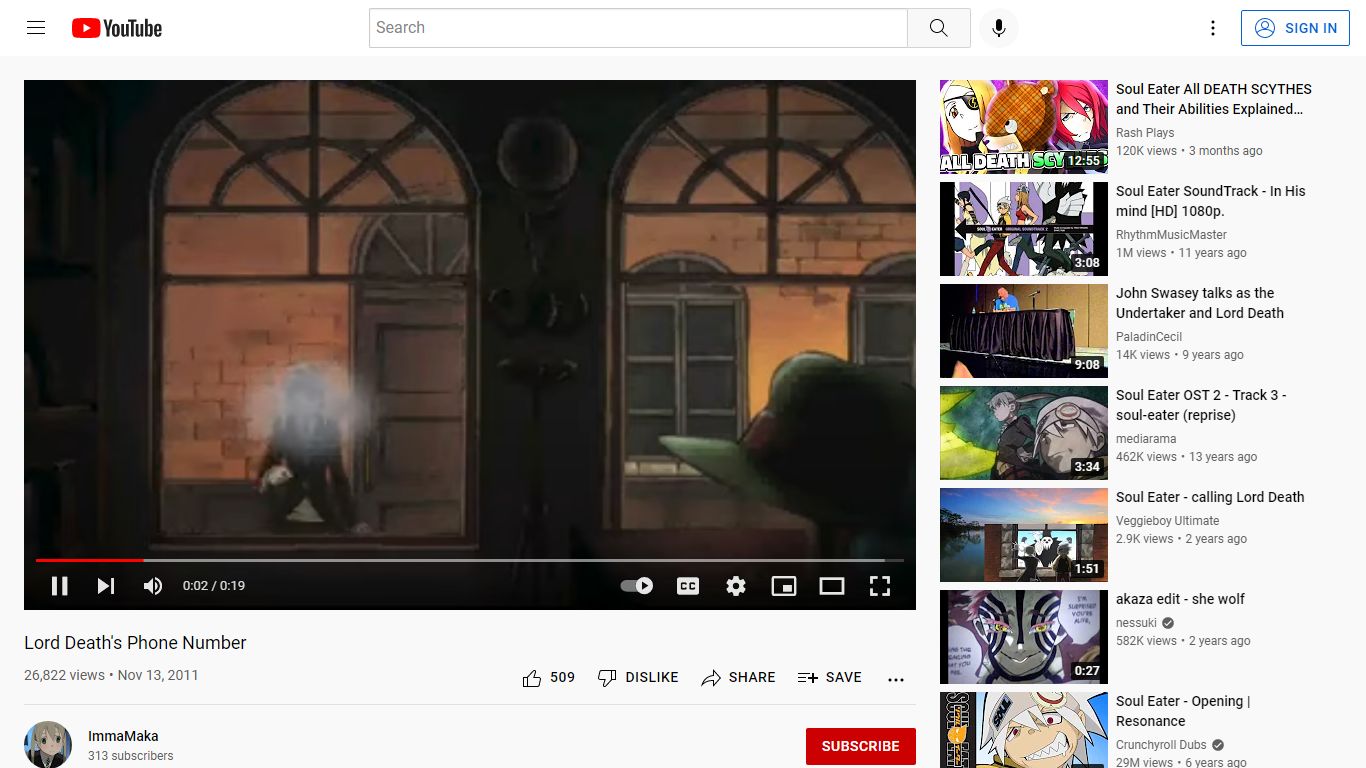 Lord Death's Phone Number - YouTube